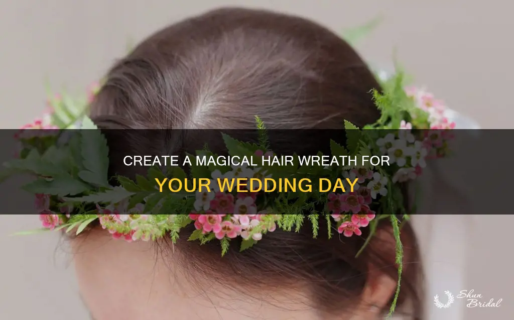 how to make a wedding hair wreath