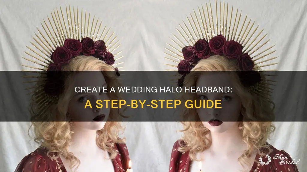 how to make a wedding halo headband