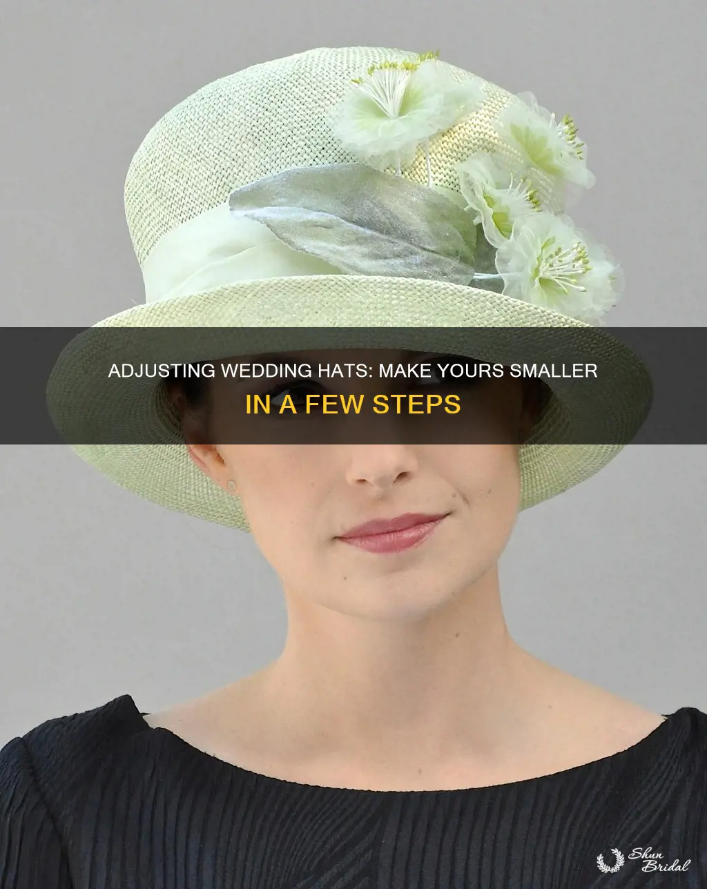 how to make a wedding hat smaller