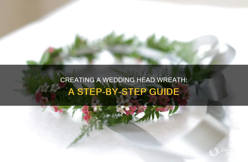 how to make a wedding head wreath