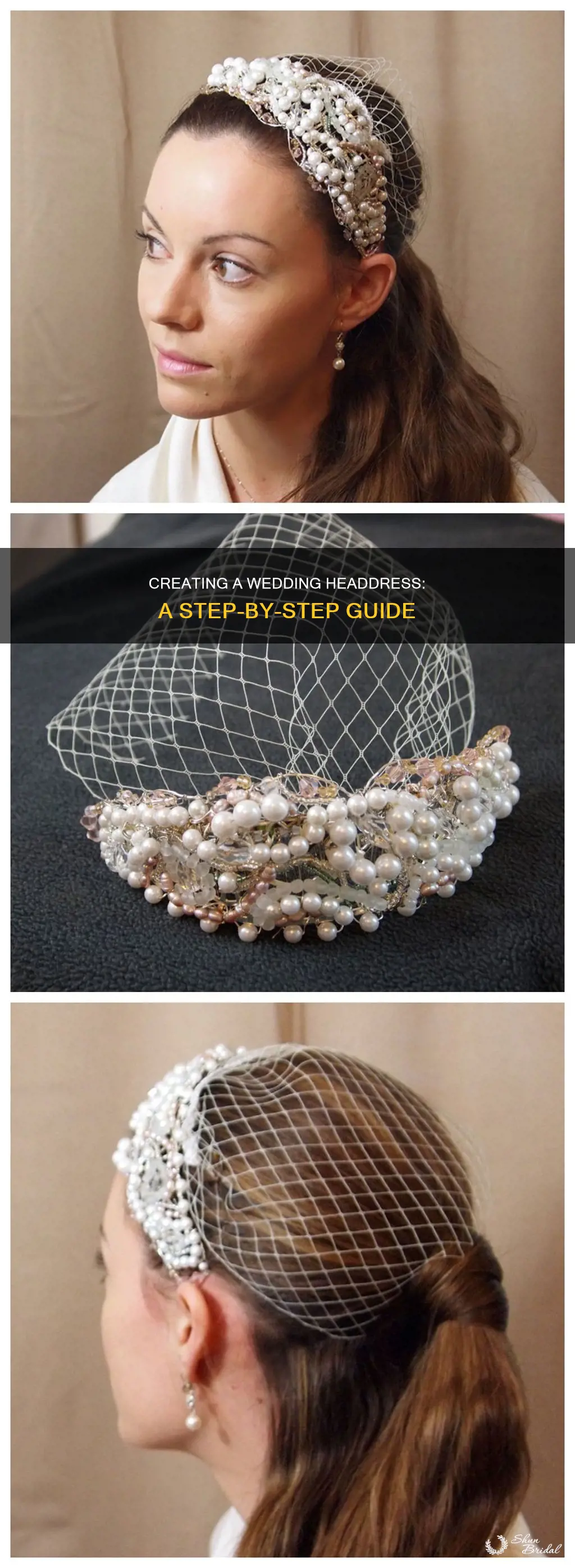 how to make a wedding headdress