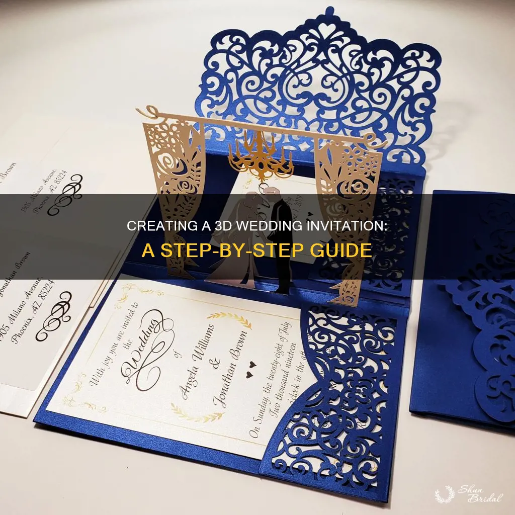 how to make a wedding invitation 3d card