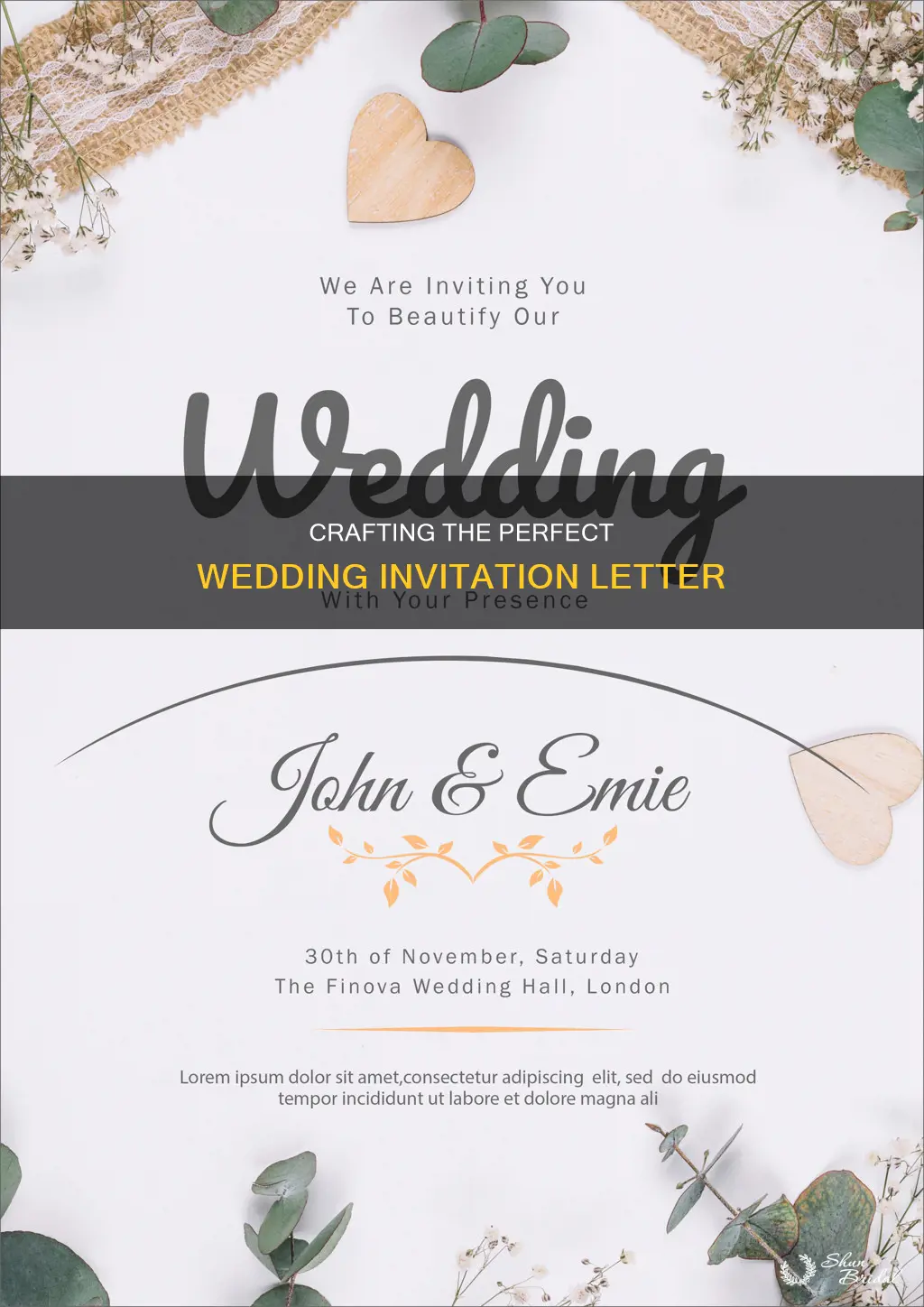 how to make a wedding invitation letter