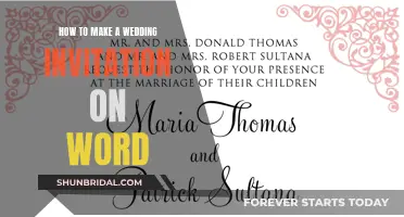 Creating Wedding Invitations with Microsoft Word