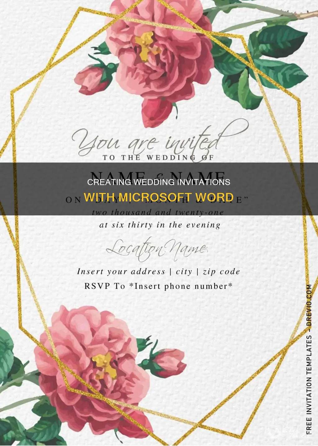 how to make a wedding invitation on word