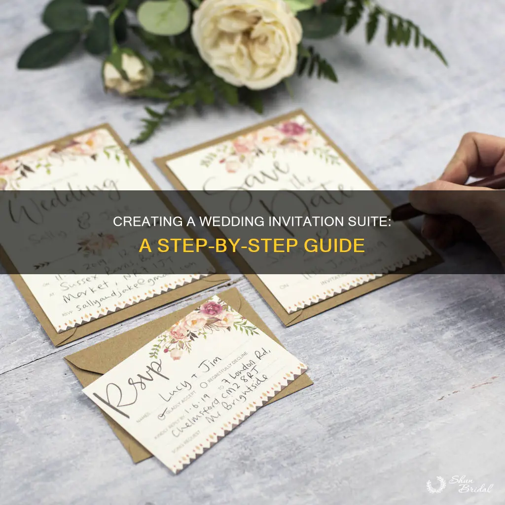 how to make a wedding invitation suite