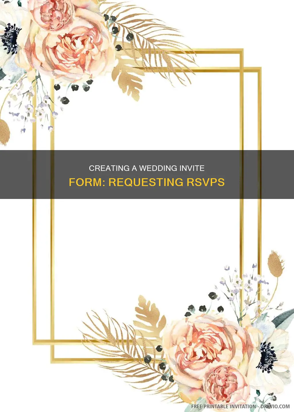 how to make a wedding invite form for requests