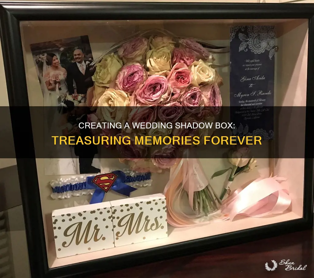 how to make a wedding keepsake shadow box