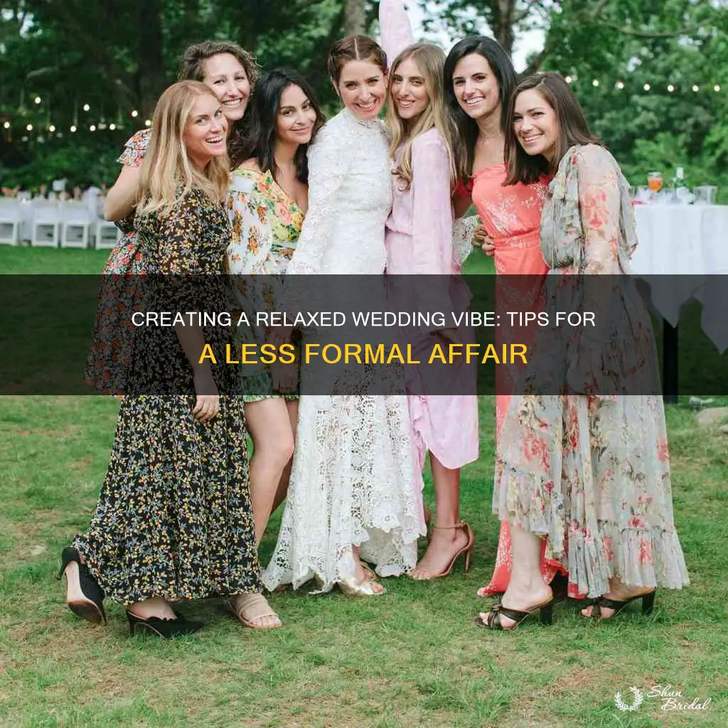 how to make a wedding less formal