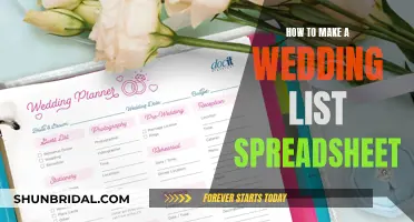 The Ultimate Wedding List Spreadsheet Guide