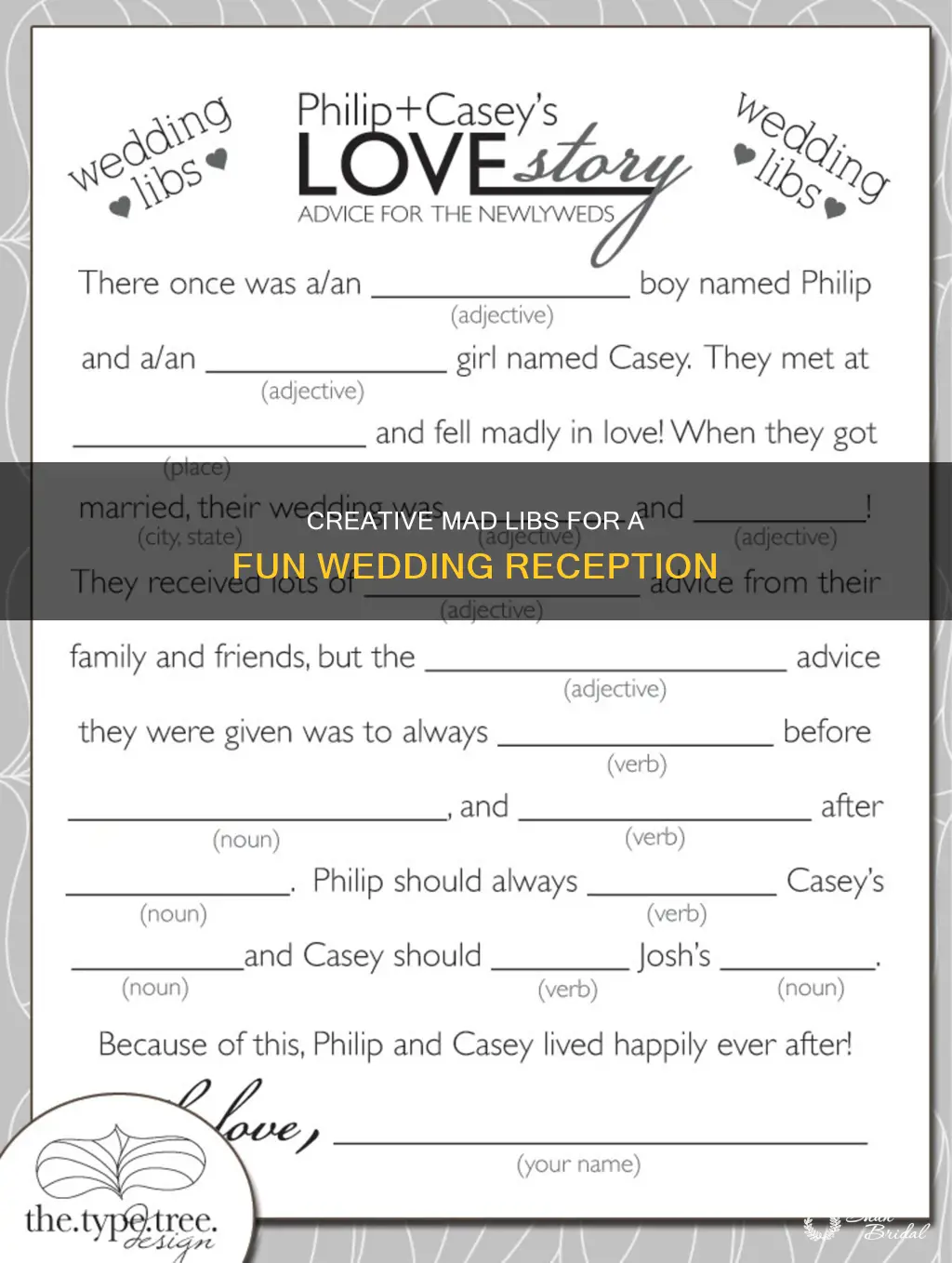 how to make a wedding mad lib