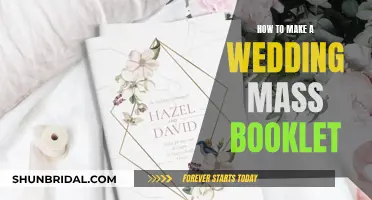 Creating a Wedding Mass Booklet: A Step-by-Step Guide