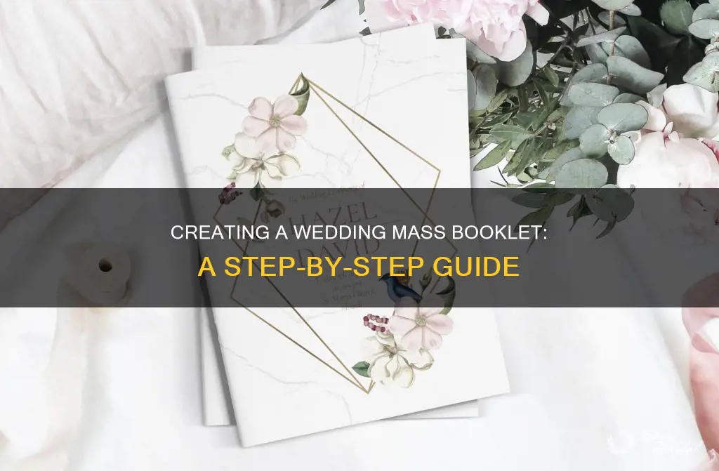 how to make a wedding mass booklet