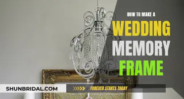 Creating a Wedding Memory Frame: Treasuring the Special Day