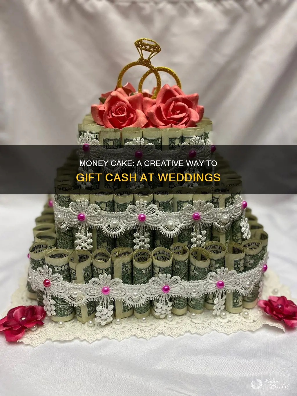 how to make a wedding money cake