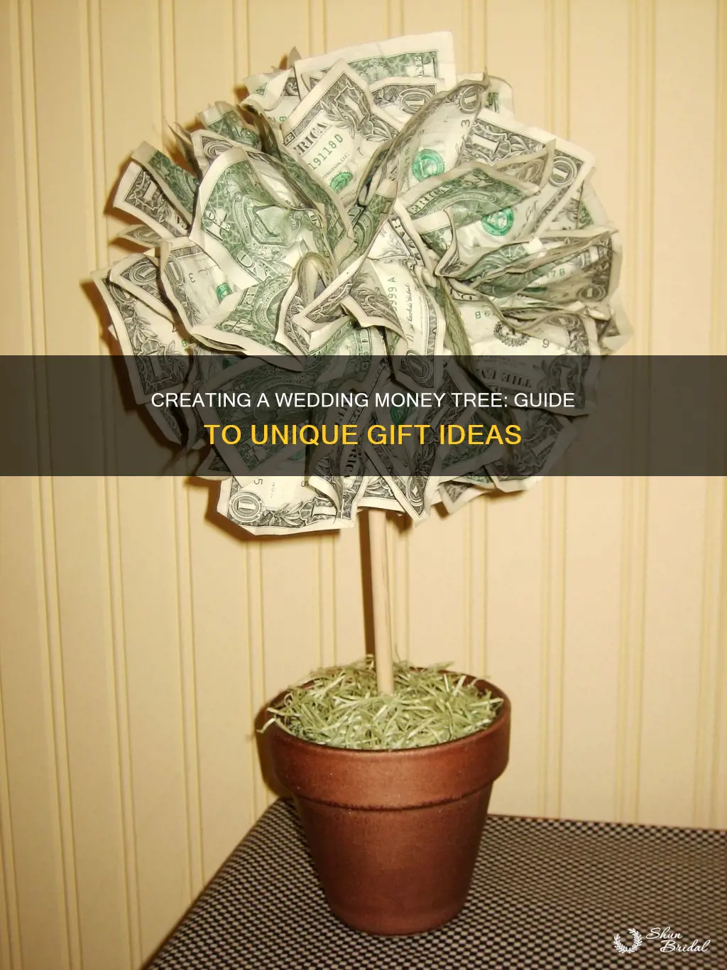 how to make a wedding money tree