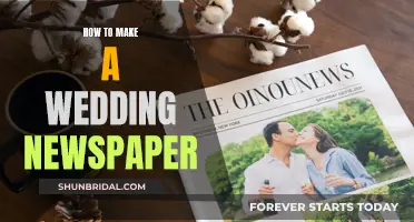 Crafting a Wedding Newspaper: A Guide to Creative Keepsakes