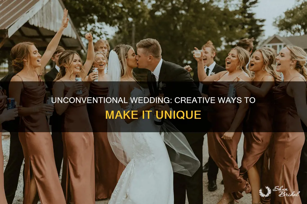 how to make a wedding non traditional