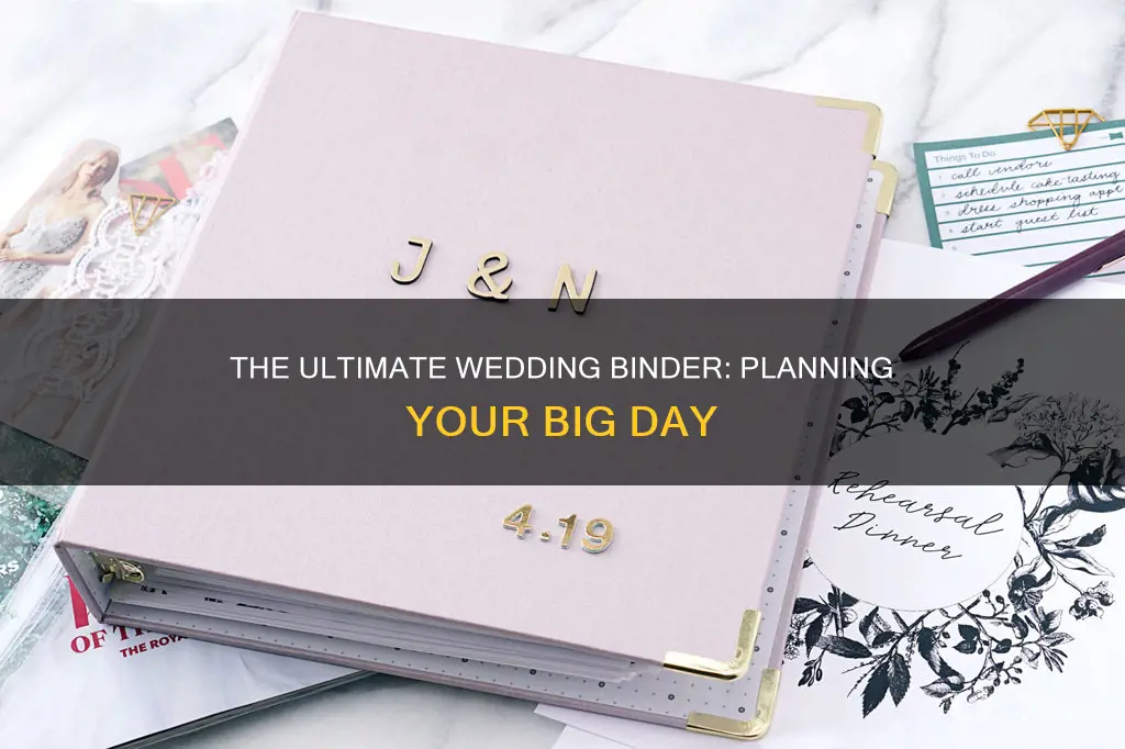 how to make a wedding organizer binder