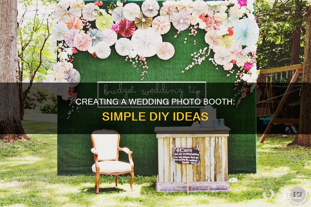 how to make a wedding photo booth