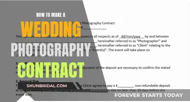 Essential Tips for Crafting a Wedding Photography Contract