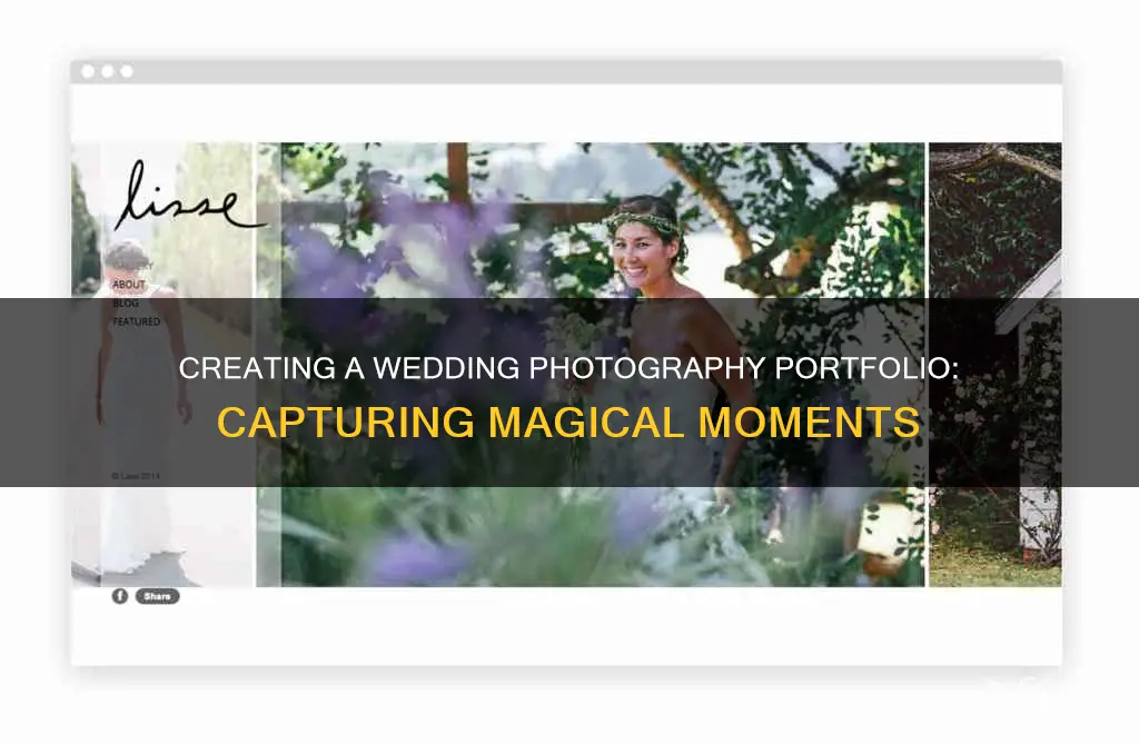 how to make a wedding photography portfolio