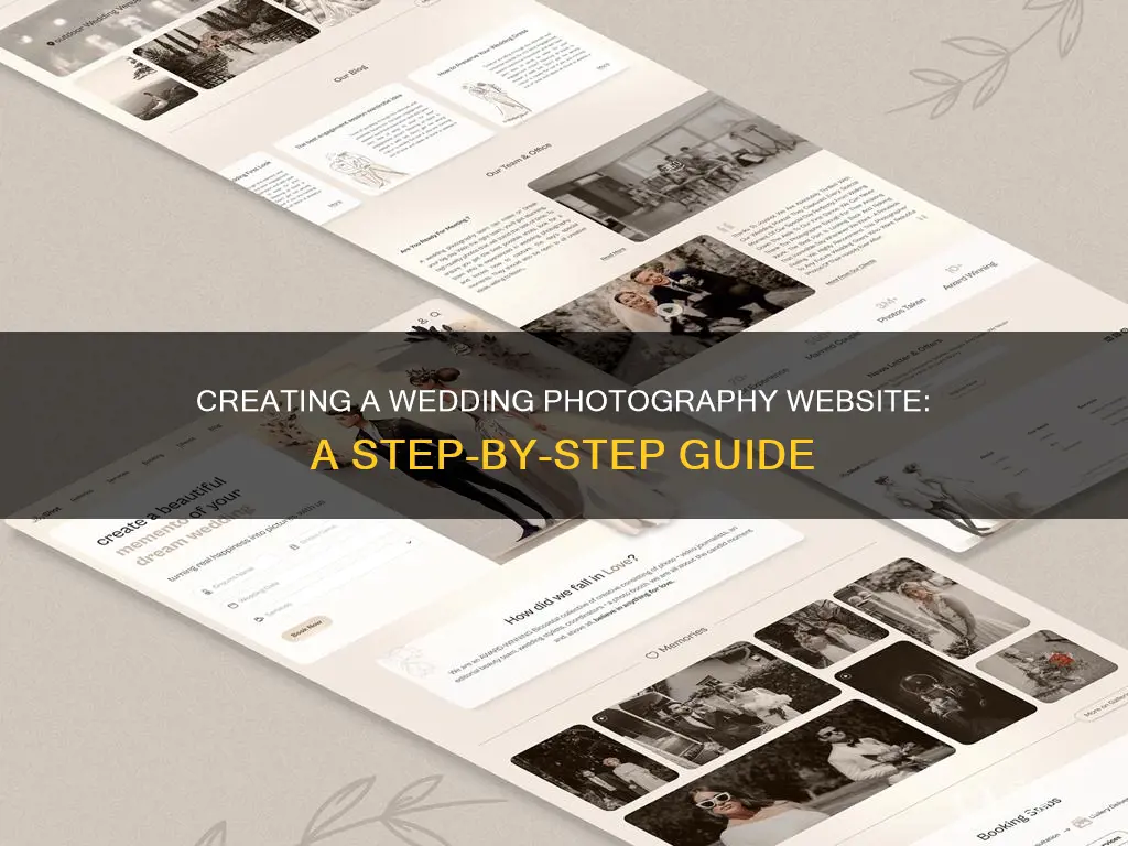 how to make a wedding photography website