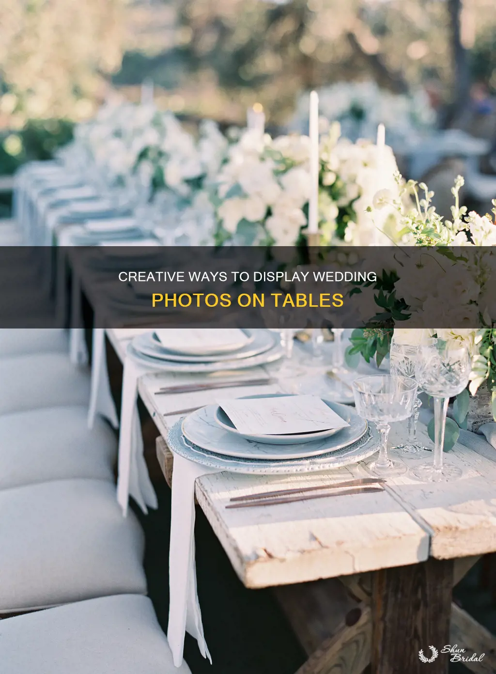 how to make a wedding picture tables