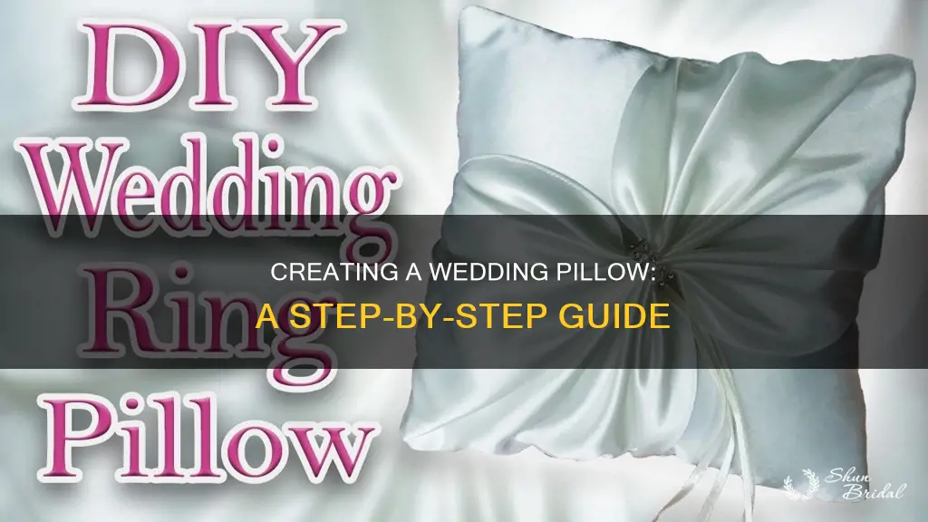 how to make a wedding pillow