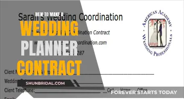 A Comprehensive Wedding Planner Contract Guide