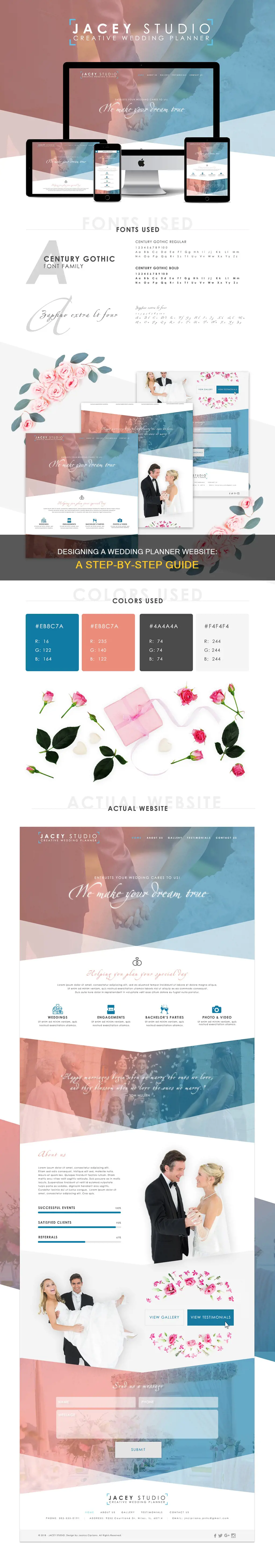 how to make a wedding planner website