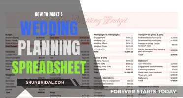 Wedding Planning Spreadsheet: Streamlining Your Big Day