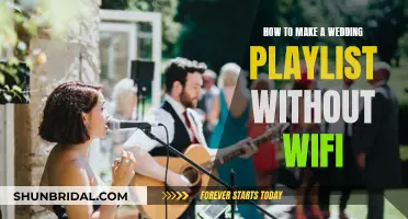 Creating a Wedding Playlist Without Wi-Fi: A Guide