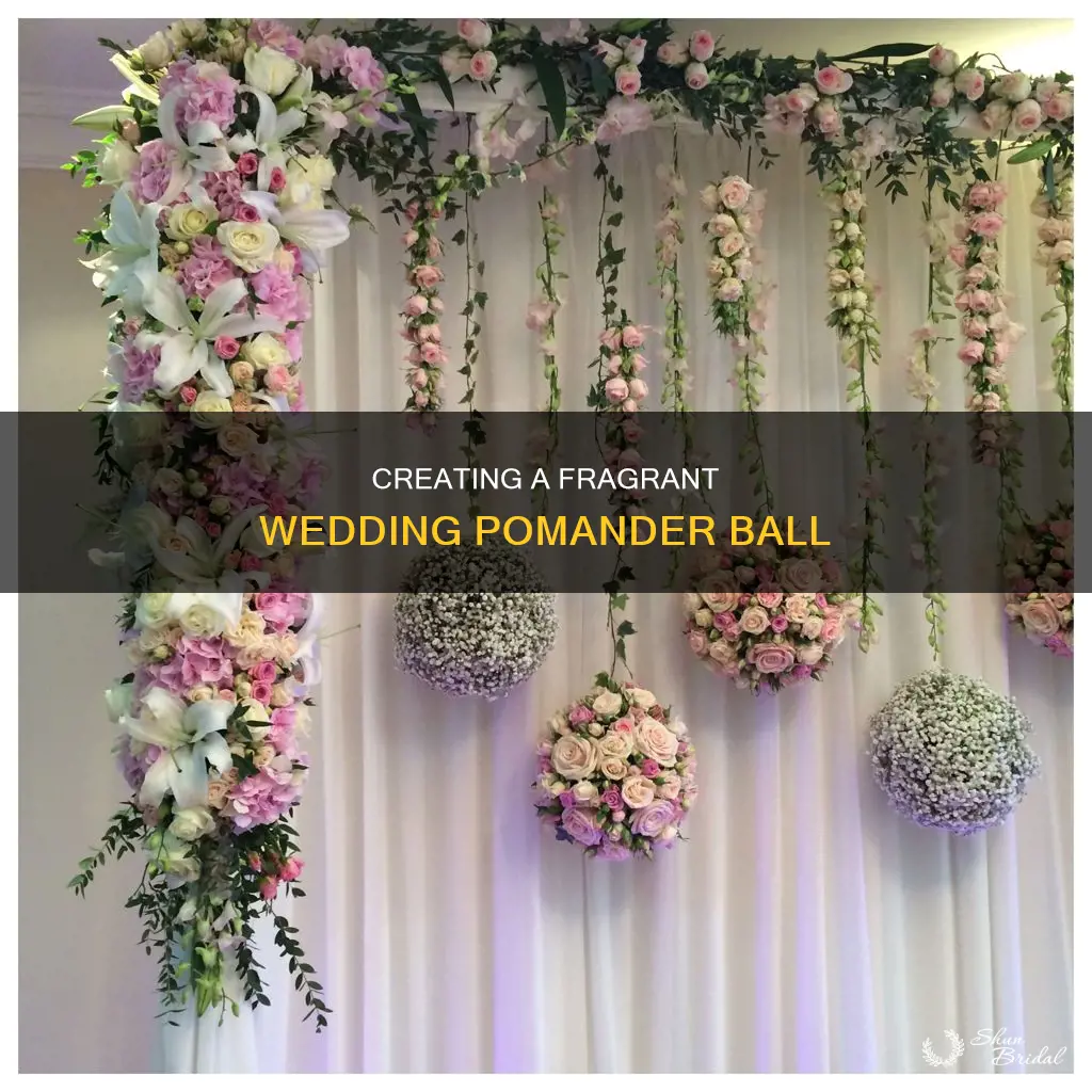 how to make a wedding pomander ball