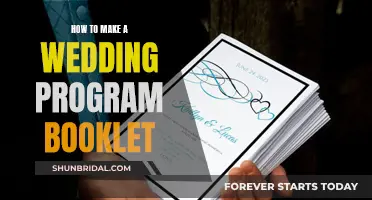 Crafting a Wedding Program Booklet: A Step-by-Step Guide