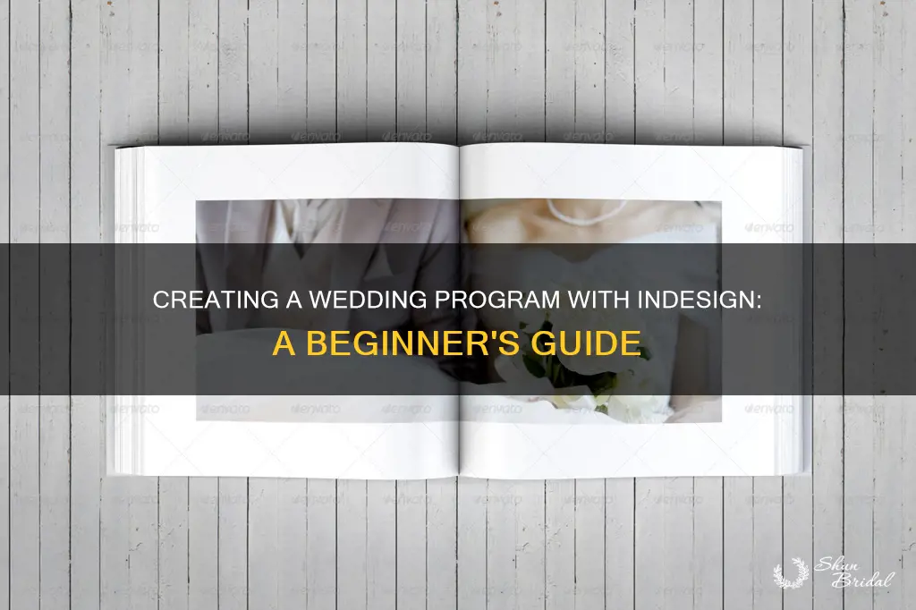 how to make a wedding program in indesign