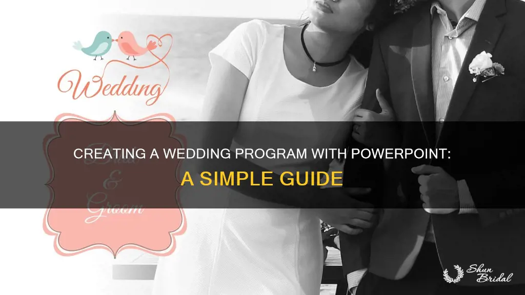 how to make a wedding program in powerpoint