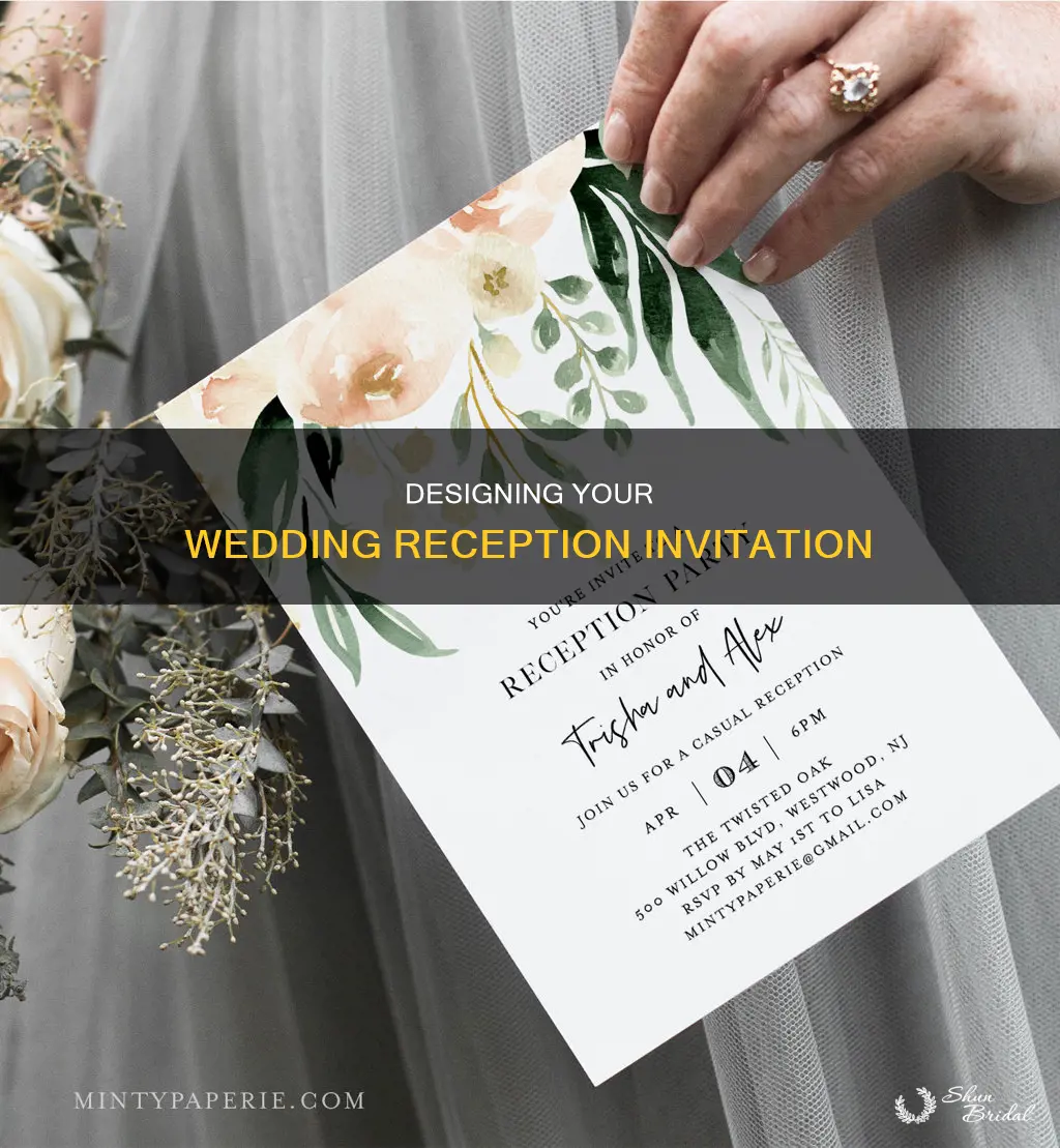 how to make a wedding reception invitation