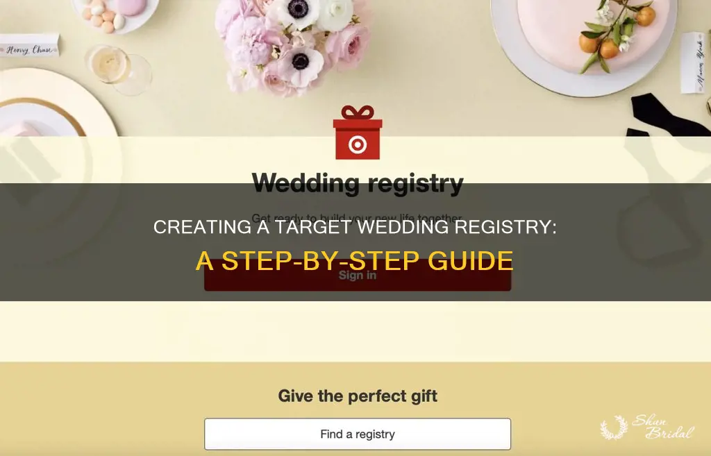 how to make a wedding registry at target