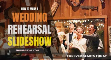 Creating a Wedding Rehearsal Slideshow: A Step-by-Step Guide