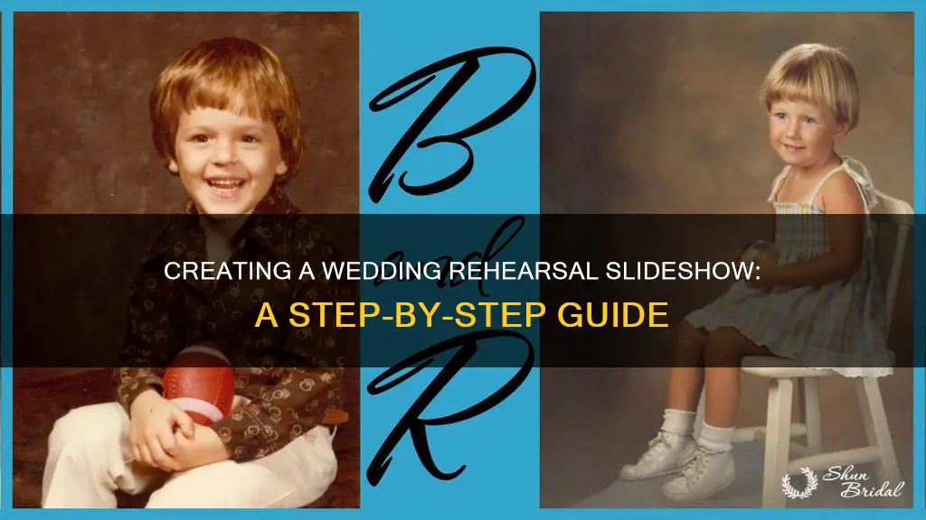 how to make a wedding rehearsal slideshow