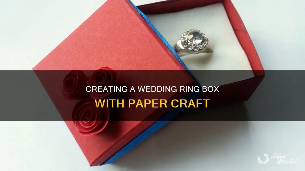 how to make a wedding ring box out of paper