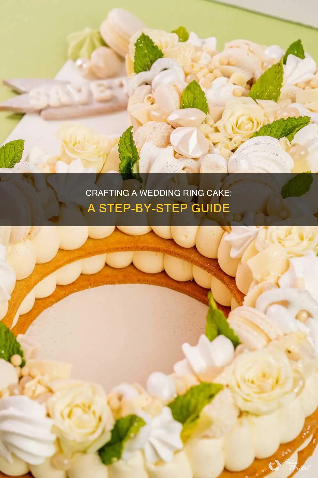 how to make a wedding ring cake