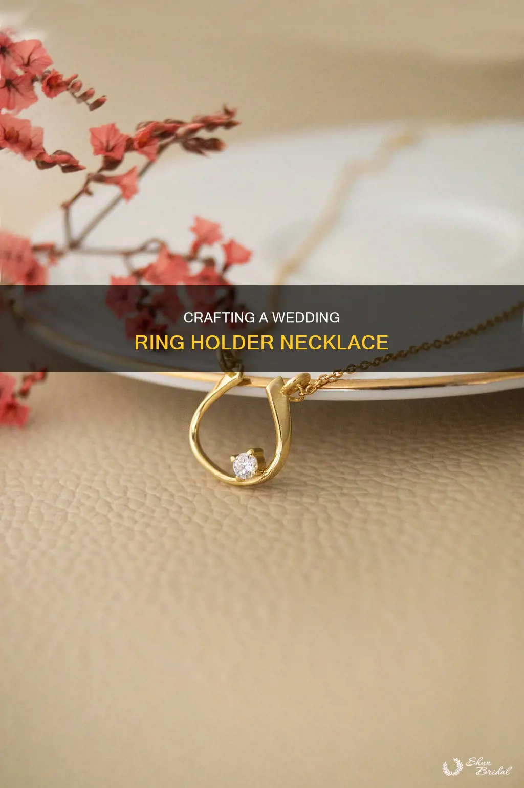how to make a wedding ring holder necklace