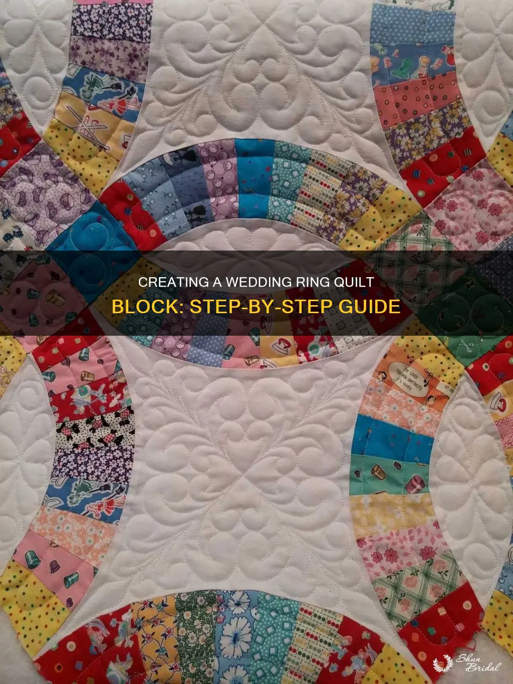 how to make a wedding ring quilt block