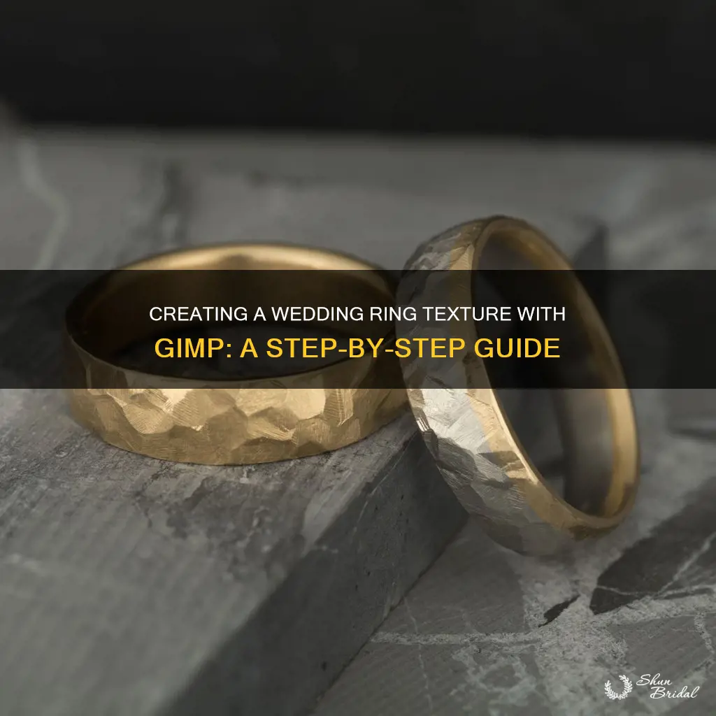 how to make a wedding ring texture on gimp