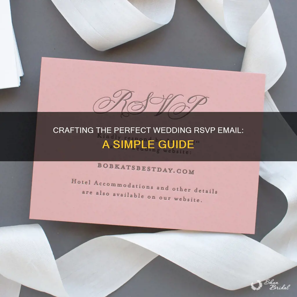 how to make a wedding rsvp email