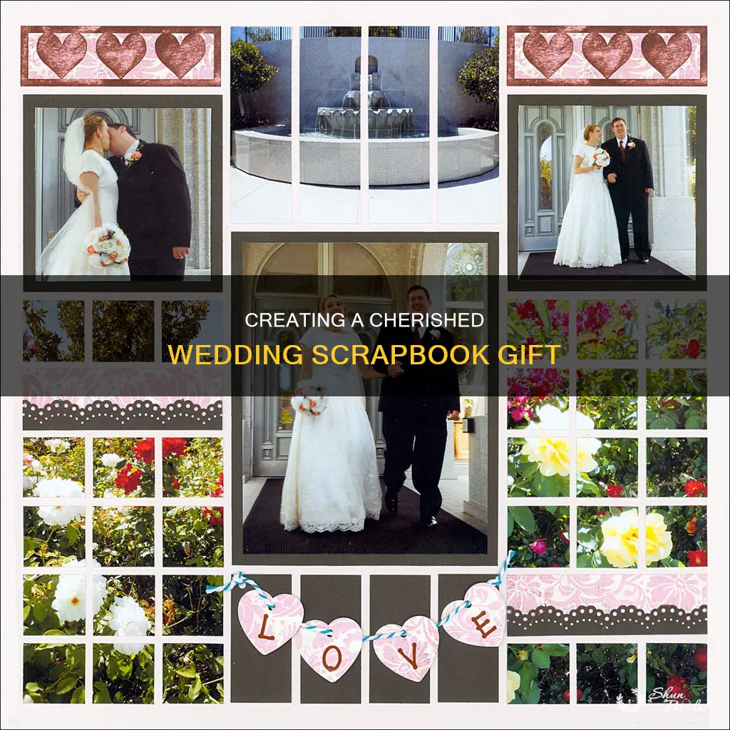 how to make a wedding scrapbook as a gift