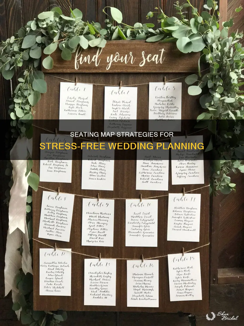 how to make a wedding seating map