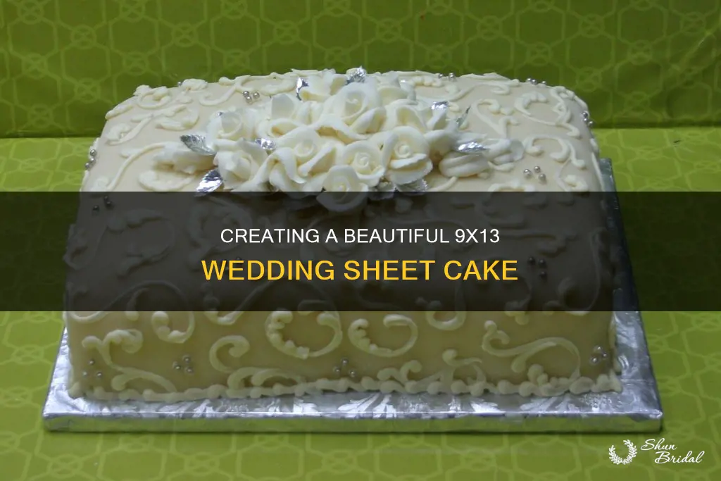 how to make a wedding sheet cake 9 x 13